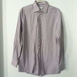 ETON Checkered Print Men’s Dress Shirt 42/16.5